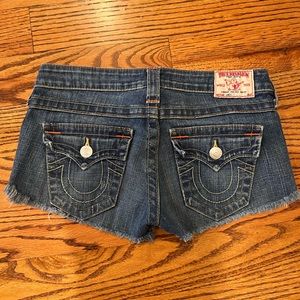 True Religion Joey Denim Shorts 27